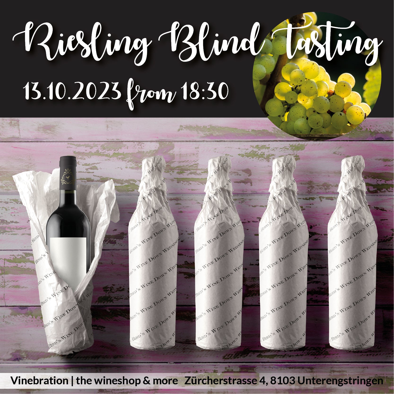 Riesling Blind Tasing - 13.10.2023 18:30